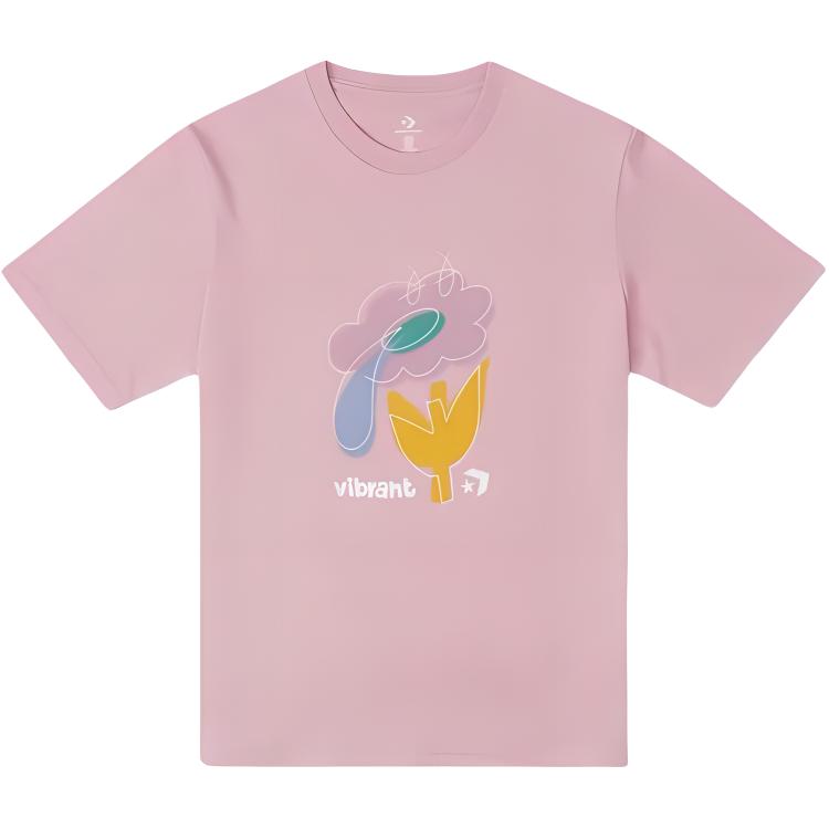 Converse Regular T Shirt Women s Pink 10027655-A02 XL