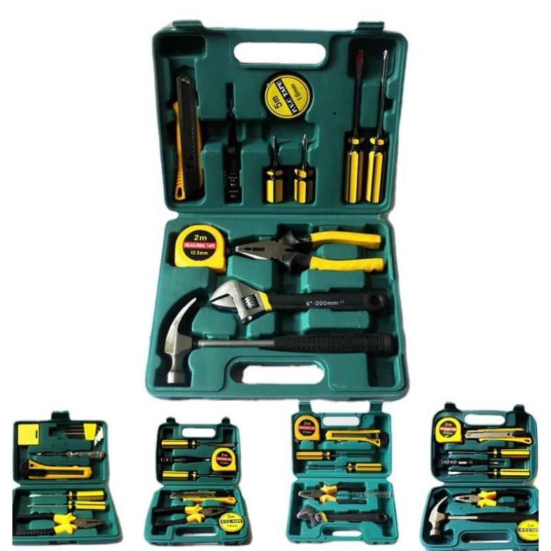 8-piece Set 9-piece Set 12-piece Set 16-piece Set Car Home Dual-purpose Combination Toolbox Car Hardware Tool Set Gifts