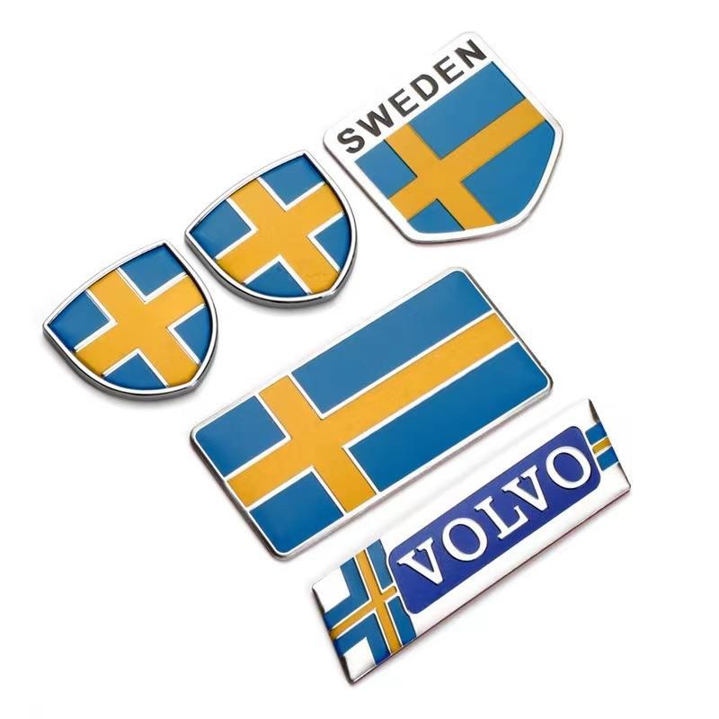 Car Side Logo Sticker Decoration Accessories For Volvo Rdesign Polestar AWD V50 S60 XC60 S40 XC40 XC90 V60 S80 S90 V90 V70 T6 T8