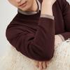 Septwolves Men's Jacquard Round Neck Wool Blend Sweater