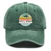 Australischer Känguru-Print Snapback Baseballkappe Atmungsaktiv Unelastisch Verstellbar Baseballkappe Für Freizeitkleidung Einheitsgröße