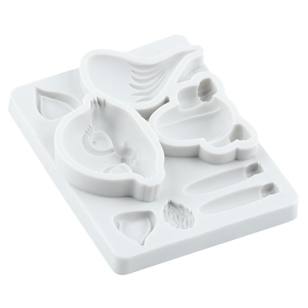 Woodland Animal Silicone Mold Fox Fondant Molds Cake Decorating Tools Theme Cake Dessert Decorated Chocolate Candy Mold