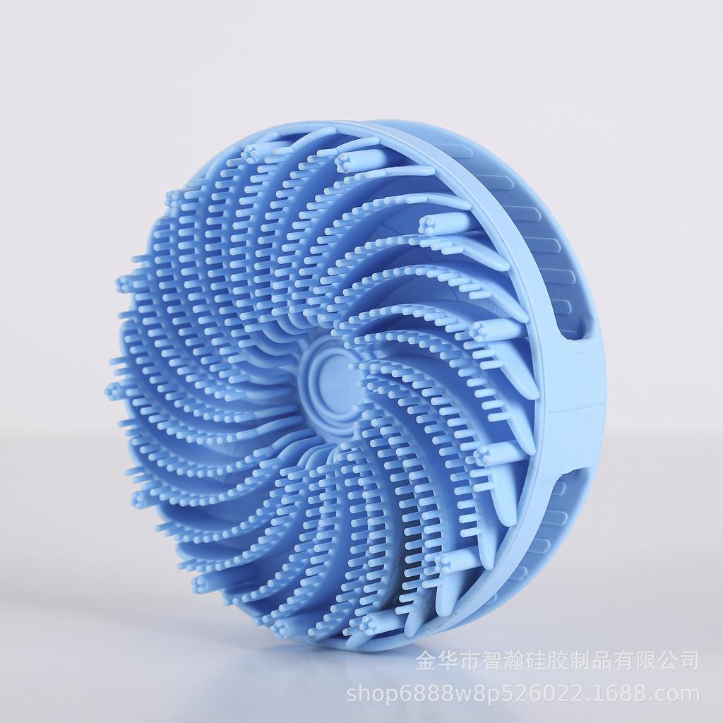 Silicone Double-Layer Two-in-One Shower & Hair Massage Brush