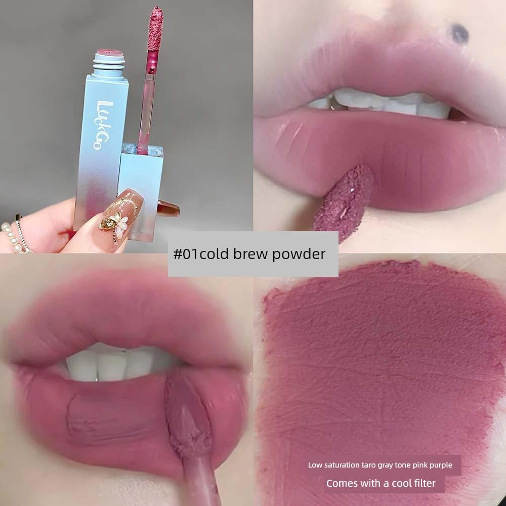 2026 Matte Velvet Lip Mud for Young Girls, Korean Style Pink Lip Glaze for a Natural Look That Brightens the Complexion