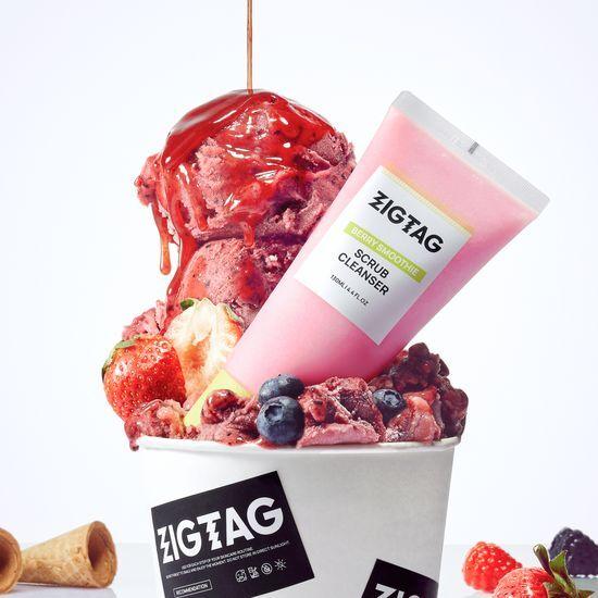 Zigtag Berry Smoothie Scrub Cleanser 130ml