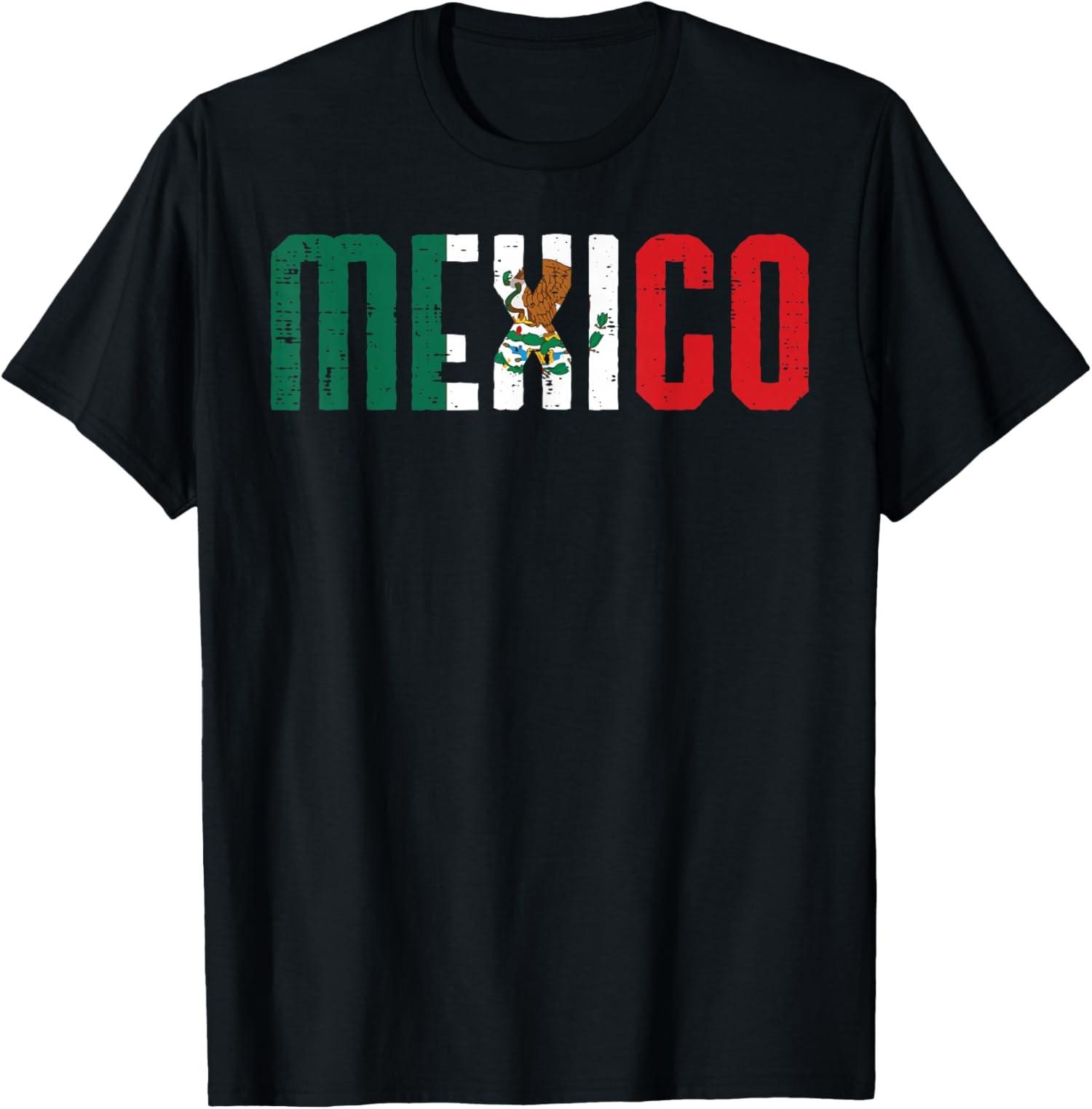 

Mexican Independence Day Mexican Pride Retro Mens and Womens General TShirt Short Sleeve Round Neck Graphic TShirts S