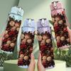 1PC Dried Red Fruit Berry Bouquet Print 750ml Color Plastic Sports Water Bottle Leakproof Flip Straw Lid Suitable for Sports Office Home Use
