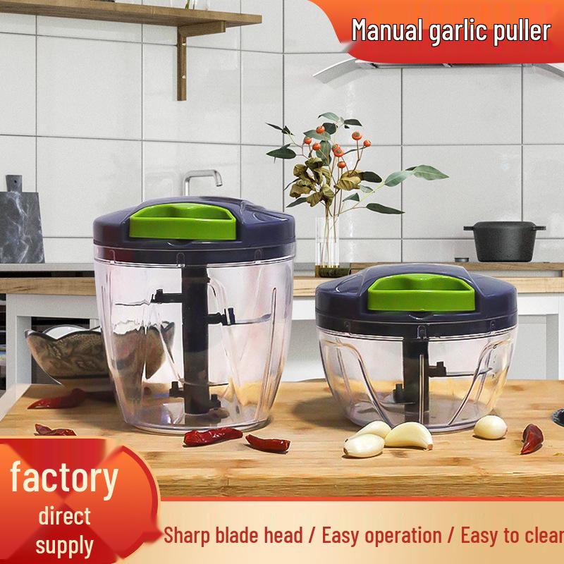 Stainless Steel Manual Garlic Press and Chopper for Garlic, Chili, and More Small