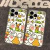 Full Screen Cute Little White Duck Suitable for iPhone17promax Apple 16 Mobile Phone Case 14/13 Transparent 15 All-inclusive X