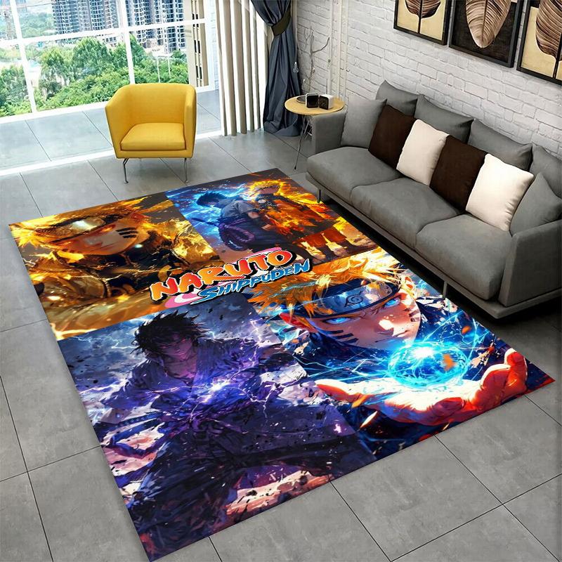 Anime N-Naruto Cartoon Itachi Carpet Rug for Playroom Bedroom Living Room Sofa Home Decor,kid Area Rug Non-slip Floor Mat Gift