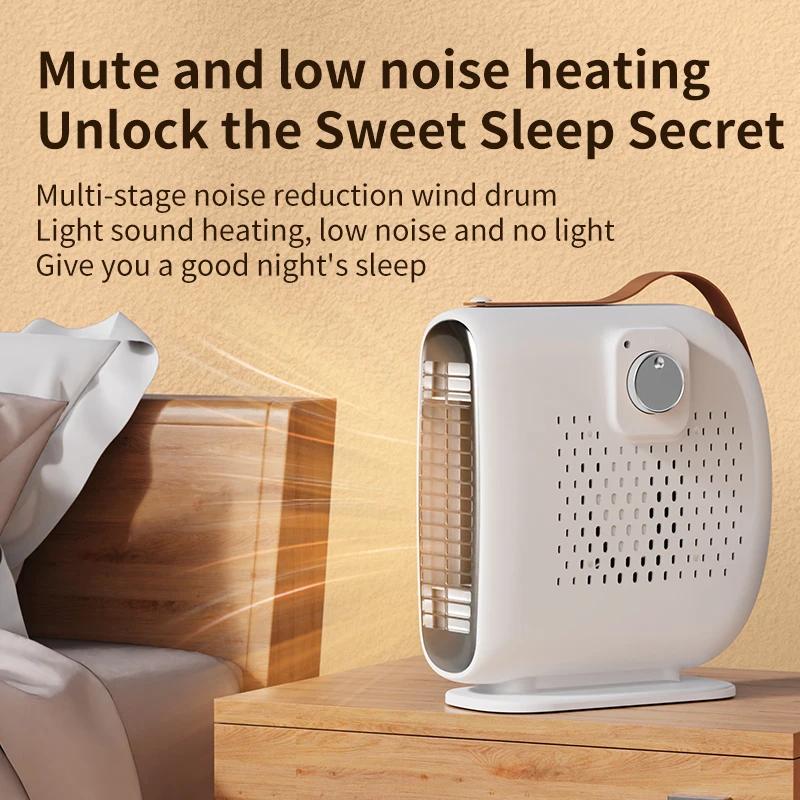 Electric Heater 1500W  Portable Electric Heater PTC Rapid Heating Automatic Constant Temperature for Office Home Bathroom