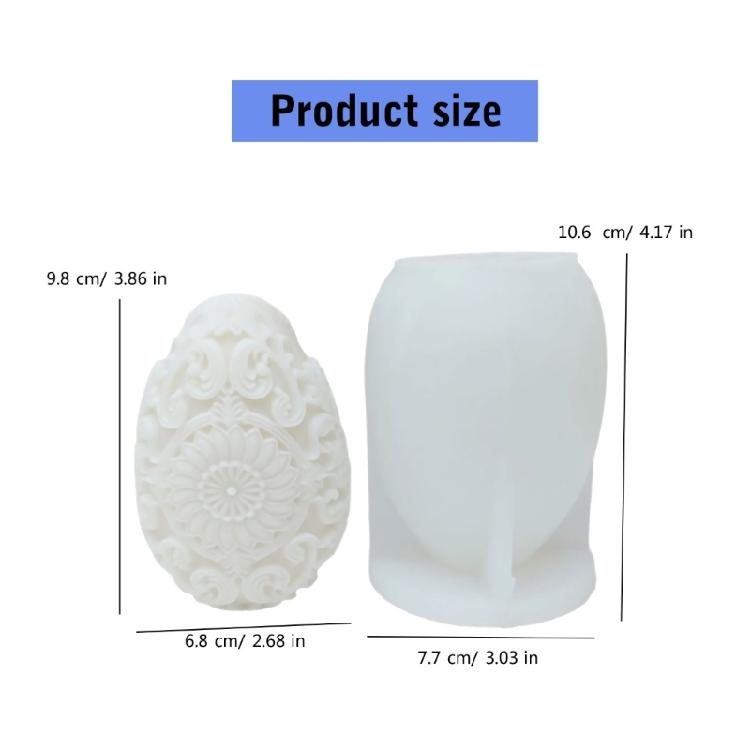 Flower Carved Silicone Molds for Epoxy Resin, Vintage Flower Carved Silicone Candle Molds for Candle, Soap, Chocolate