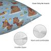 Kawaii Capybara  Pillow Case  Design Pillow Cover Novelty Pillowcases For Living Room Chair