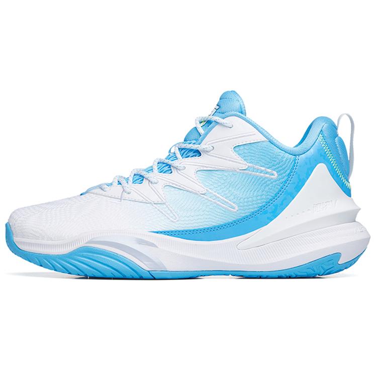 

New ANTA The Dagger 5 Basketball Shoes Men Low Top White/Clear Spring Blue 112221625S-1 44.5