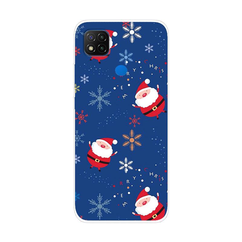 Soft Silicone Case For Xiaomi Redmi 9C NFC Case Soft TPU Christmas Phone Case For Xiaomi Redmi 10C 9C Case Redmi 9 C NFC Cover