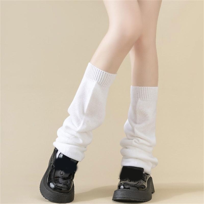 Comfortable Wide Bubble Socks With Breathable Fabric And Stacked Design Loose Slouch Thigh High Boot Socks For Women