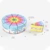 10Pc Rainbow Strawberry Cookie Candy Box Triangle Cake Shape Gift Packing Box for Kids Birthday Baby Shower School Party Decor