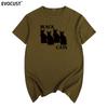 Black Cat Short Sleeve Tshirt Cotton Unisex T Shirt New Tee Tshirt Unisexs Unisex Fashion