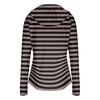 Women Zip Up Hoodie with Pockets Long Sleeve Lightweight Striped Sun Jacket Casual Hooded Top