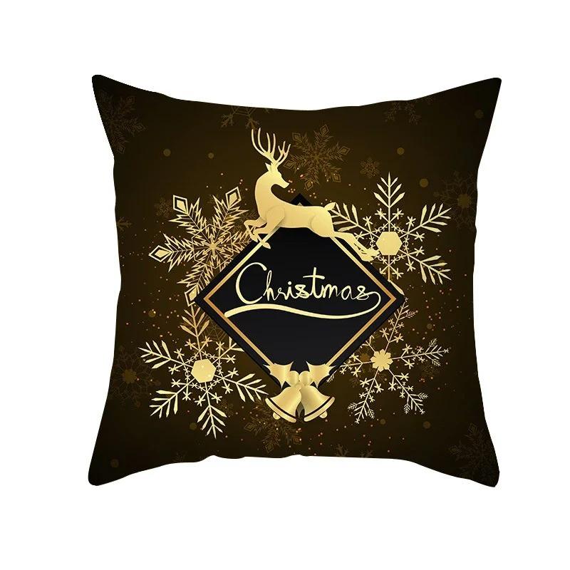 Christmas Themed Pillowcases Car Accessories Office Santa Claus Living Room Sofa Home Pillowcases