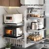 JingXin Gunmetal Grey Wall-Mounted Kitchen Storage Rack