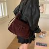 Multifunctional Matte Backpack Women's New Fashion Retro Tote Bag Autumn and Winter Large-capacity Shoulder Bag