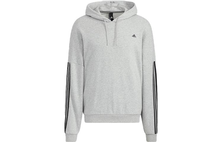 Adidas Sweatshirts Men s Gray Hooded Moderate Regular HC9966 XXL