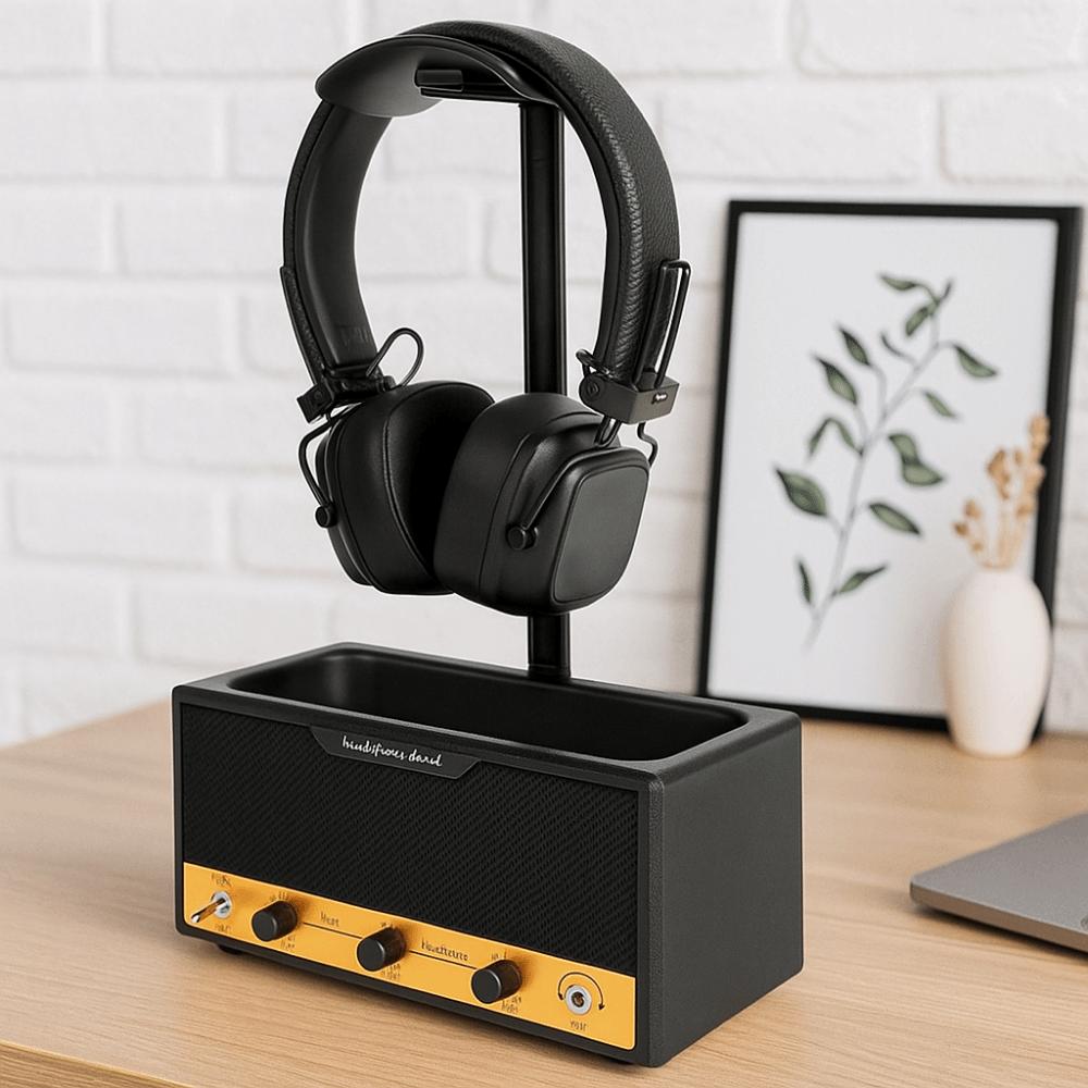 Space Saving Gaming Headset Holder Wide Curved Design Headphone Stand  for All Headphones Size