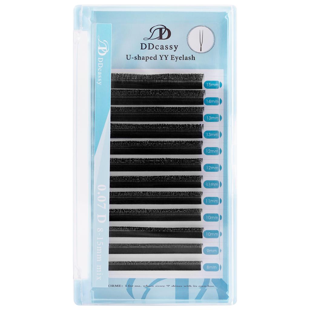 U Shape YY 2D UU Double Layer U Fan Blister Cilios Nagaraku Pestanas Eyelash U Y Lashes