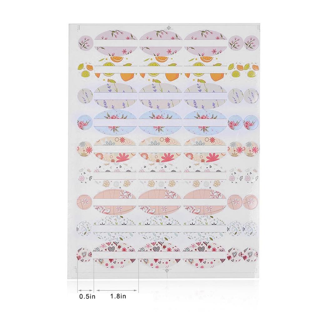 Essential Oil Sticker Kit - 975 Labels for Bottles In 4 Sizes,  , Pen