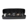 AUKURA Watch Case. Ideal for Travel and Storage. Black, 5 Slots with Safe Lock, Antique Finish.