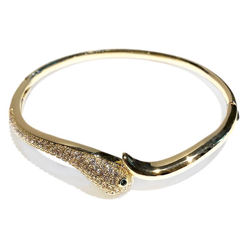Zircon Serpentine Bracelet Exaggerated Bracelet, Light Luxury, High End Handpiece