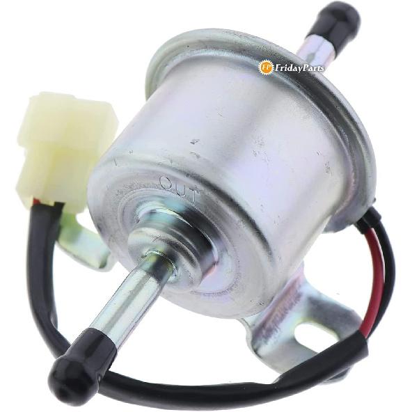 

FridayParts 12V ELECTRIC Fuel Pump RC601-51350 RC601-51352 Compatible for Kubota Tractor BX1860 BX2200 BX2260D BX2350 BX2360