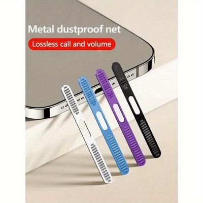Kompatibel mit iPhone 12/13/14/15/16 Handy-Lautsprecher Staubschutzgitter, Ultradünnes Metall-Staubschutzgitter, Schützt Ihre Handy-Lautsprecher Staubschutzstopfen
