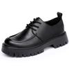 Men's Shoes Spring Breathable New Trend Platform Casual Shoes British Business Men's Big Head Leather Shoes Genuine Leather