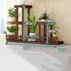 Carbonized Wood 6-Tier Plant Stand