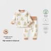 Autumn Winter Quilted Baby Cotton Two-Piece Set