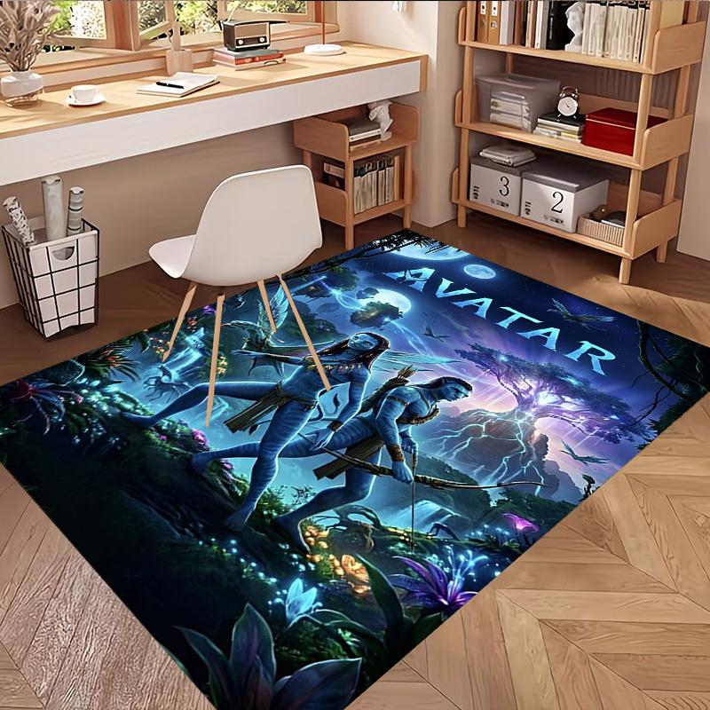 Tappeto con Stampa Avatar, Tappeto da Pavimento Lavabile, Per Ingresso, Stanza del Dormitorio, Lavanderia, Ufficio, Studio, Decorazione per la Casa, Regalo di Compleanno, Natale