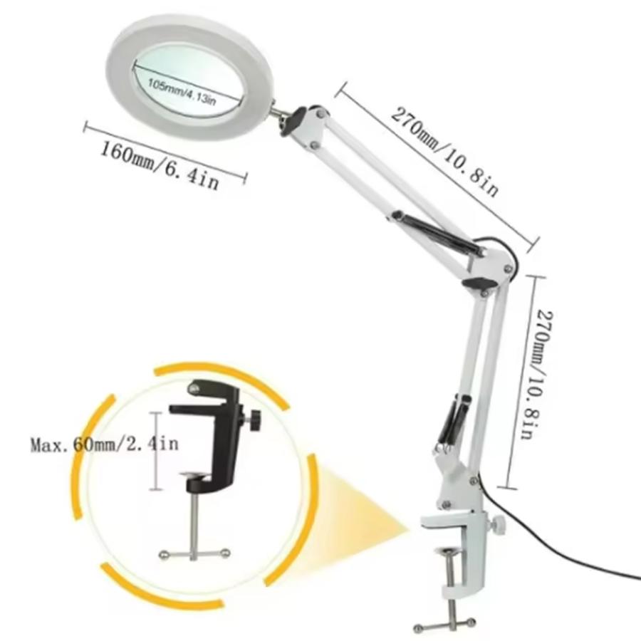 

Гаряча лупа 72LED 8X/10X USB 3 кольори світлодіодне збільшувальне скло для ремонту паяльника/настільна лампа/інструменти для догляду за шкірою
