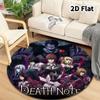 Death Note Round Area Rug Carpet Rug For Living Room Bedroom Sofa Playroom Decor Nonslip Floor Mat