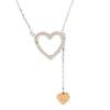 Swarovski Heart Necklace Earring  Silver Women Used