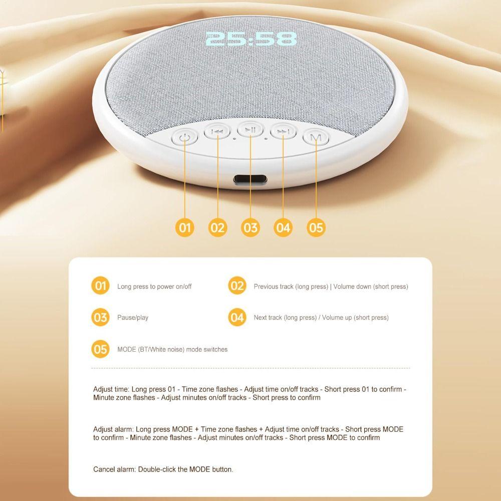 Timed Shutdown Pillow Speaker Ultra Thin White Noise Speaker Sleeping Bluetooth Speaker  Sleep Aid