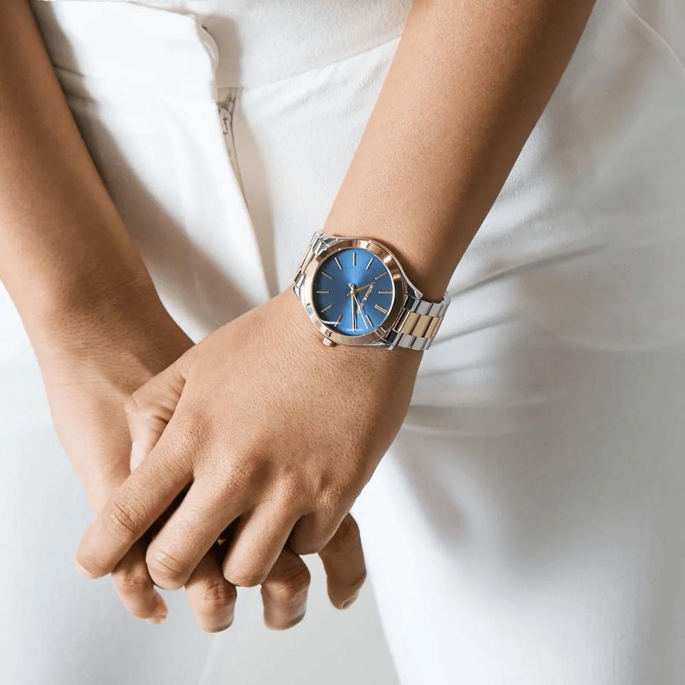 Michael Kors MK3479 Slim Runway Blue Dial Ladies Watch