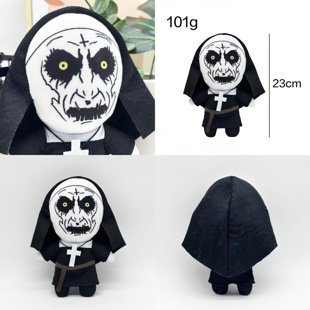The Nun Plush Black Cartoon Character Doll Soft And Customizable New Cross-border Movie Collectible