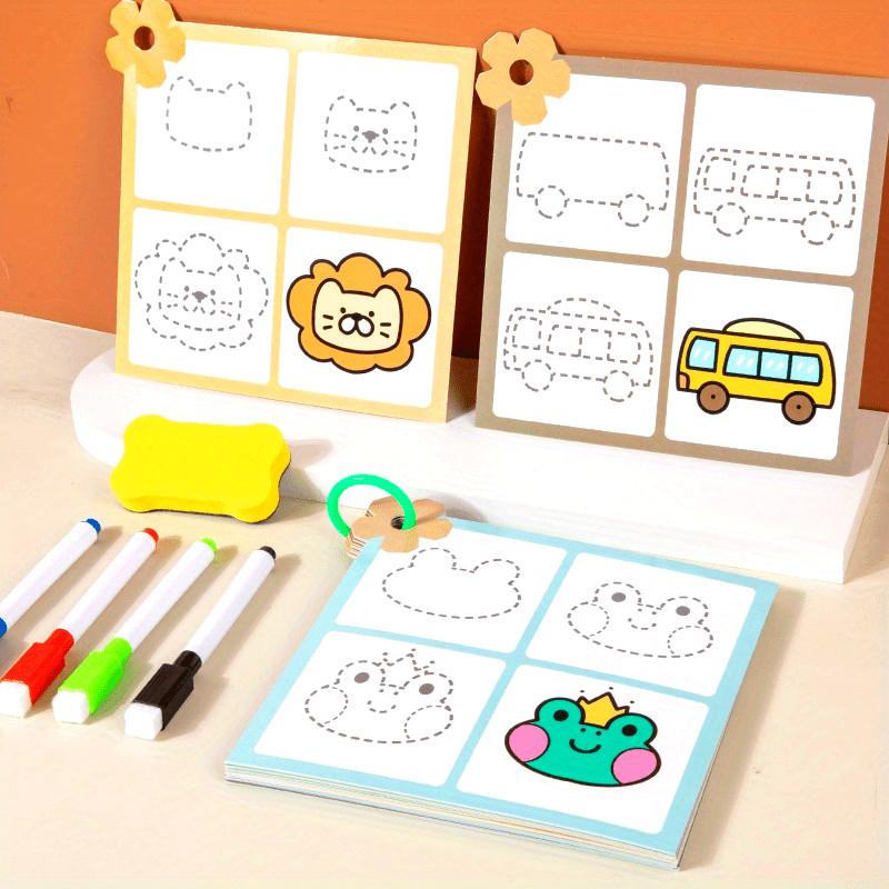 Interactive Magic Drawing Practice Book for Kids Ages 3-6 Step-by-Step Art Skills Development Educational Tool