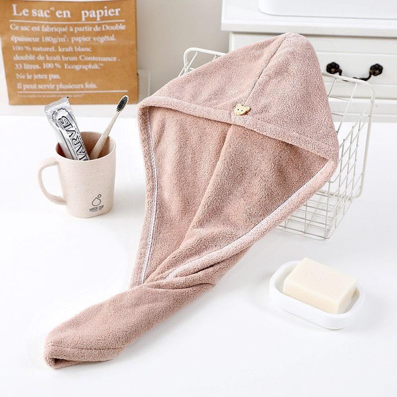 Dry Hair Cap Water-absorbing Bag Headscarf Thickened Triangular Cap Shower Cap Coral Fleece Quick-drying Towel