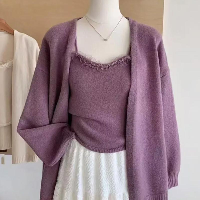 Sweaters Coat Cardigan for Women Autumn Winter Large Size Relaxed Style Loose Long Sleeve Knit Cardigan Sweaters Jacket