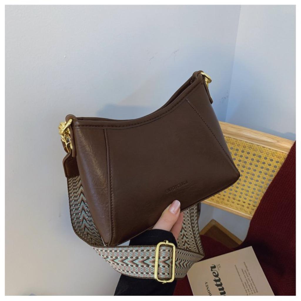  Crossbody Handbag Women PU Simple Versatile Daily Commute