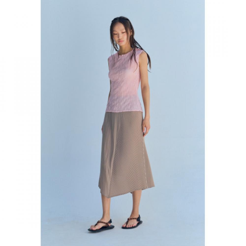 Lapli Pleats Combi Skirt Apskm026002