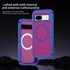 For Google Pixel 8a Case Matte TPU+PC Back Drop-proof Phone Cover Compatible with MagSafe